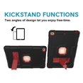 thumbnail image 4 of Dteck Case for Apple iPad 8th Generation 10.2-inch (2020),Shockproof Armor Rugged Rubber Hybrid Hard PC Protective Stand iPad 7th Gen 10.2" 2019 Cover (Without Screen Protector),Black+Red, 4 of 6
