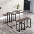 thumbnail image 1 of 5 Piece Dining Table Set Counter Height Dining Table With 4 Stools for 4 Breakfast Nook Table for Small Spaces, 1 of 7