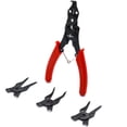 thumbnail image 2 of Biltek 4 in 1 Snap Ring Pliers Plier Set Circlip Combination Interchangeable Retaining Clip Tool Kits External + Internal Retaining Multiple Jaws, 2 of 6