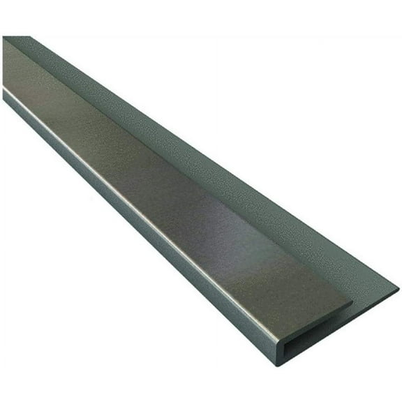 Backsplash Edge J Trim Brushed Aluminum