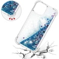 thumbnail image 5 of Compatible with iPhone 13 Pro Max Case Glitter Luxury Cute Love Liquid Quicksand Clear Soft TPU Girls Women Stylish Bumper Shockproof Protective Case for iPhone 13 Pro Max 6.7" Blue YB, 5 of 12