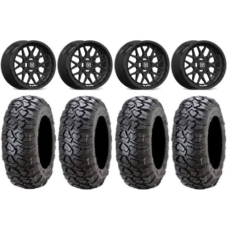 Valor V03 14  Wheels Black 27  Ultracross Tires Sportsman 550 850 1000