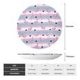 thumbnail image 2 of Easygdp Flamingo1 Bone China Decorative Plate Ceramic Dinner Plates Art Crafts with Display Stand-6in, 2 of 6
