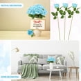 thumbnail image 5 of 100 Pieces Artificial Roses Flowers Bulk, Long Stem Realistic Fake Silk Roses Bouquet for Table Centerpiece Vases Wedding Party Kitchen Decor(Light Blue), 5 of 14