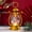B, variant on Beautynvta Christmas Mini Lantern, Gold Vintage Small Western Lantern with LED Flickering Candle, Indoor Outdoor Hanging Lantern for Christmas Decoration(Snowman)