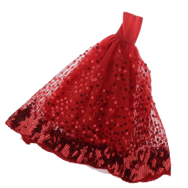 Vestido de novia de muñeca Elegante vestido de princesa con tubo de boda para muñecas de 30 cm. Magideal Vestido de novia de muñeca