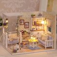 thumbnail image 2 of Casa en miniatura para hacer tu mismo TANGJMXG kit de bricolaje madera 17,1 x 13,1 x 11,6 cm, 2 of 2