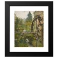 thumbnail image 2 of Lieven Herremans 15x17 Black Modern Framed Museum Art Print Titled - Romantic Water Mill, 2 of 5