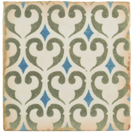 SomerTile Archivo Khazana Encaustic 4-7/8 In. X 4-7/8 In. Ceramic Floor And Wall Tile (5.84 Sq. Ft. / Case)