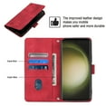 thumbnail image 4 of Nalacover Crossbody Wallet Case for iPhone 16 with Shoulder Strap Lanyard, Skin-Friendly PU Leather Flip Kickstand Cover with Card Holder Magnetic Clasp Shockproof Case, Red, 4 of 6