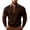 03# Coffee, variant on Big & Tall Men's Long Sleeve Henley Sweater with Brown Leather-Look Patches, Padded Elbow Design, Color Block Workwear Top for Casual Outings S-5XL