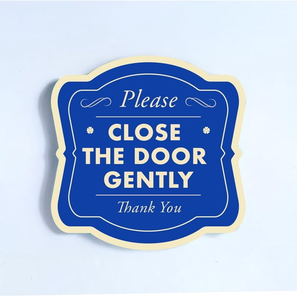 Custom Decorative Outdoor Metal Sign - Personalized Aluminum Driveway Sign, Waterproof, Made In USA - Design 3 Blue Steel 8x8 In