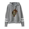 thumbnail image 1 of Fashnice Chandails en Molleton à Capuche pour Femmes Manches Longues Chandails à Capuchon Imprimé Hibou Chandail Chaud Automne Chandail à Capuchon Chandail en Molleton Gris 2TG, 1 of 2