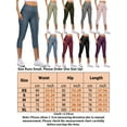 thumbnail image 4 of Women High Waisted Yoga Pants with Pockets 3/4 Cycling Tights Bicycle Bike Riding Capris Pants Workout Running Leggings, 4 of 4