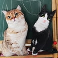 thumbnail image 4 of Welling 50cm Simulation Three-dimension Stuffed Pillow Cute Cat Plush Toy Children Doll, 4 of 10