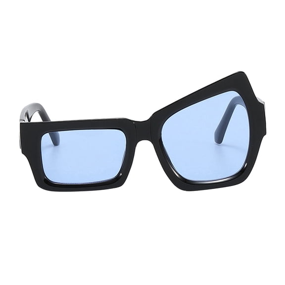 Sunglasses Womens and Men UV Protection Oversized Irregular Polarized Sun Glasses Vintage Shades Light Classic Large Sun Glasses Fashion Sunglasses Blue
