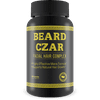 The Beard Czar - Facial Hair Complex - Highly Effective Men's Formula - Supports Natural Hair Growth - Improve Beard Quality and Nourishment - 60 Capsules