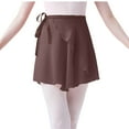 thumbnail image 3 of USSUMA Mesh Bandage Mini Dance Skirt High-Waist Pull-On Solid Color Tie Closure Lightweight Breathable Ballet Cover-Up For Dance Rehearsal Performance And Studio Practice, 3 of 5