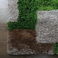 thumbnail image 4 of Rugsotic Carpets Hand Tufted Shag Polyester Eco-Friendly Area Rugs - 10'x10', Square, Green Beige, Plain Solid Design, High Pile Handmade Anti Skid Rugs for Living Room, Bed Room K00012, 4 of 5