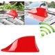 thumbnail image 1 of Antena de aleta de tiburón para coche, universal, impermeable, para techo, FM, con base adhesiva impermeable (roja), 1 of 5