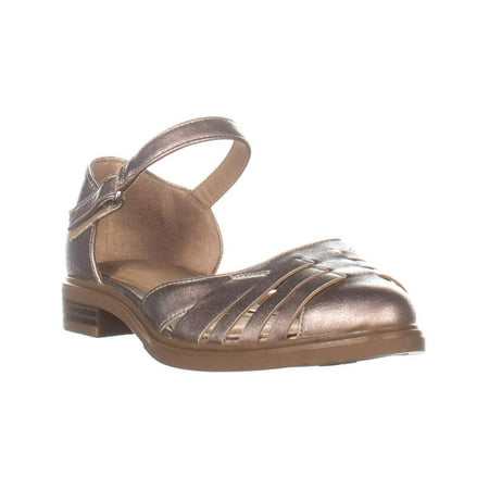 

Naturalizer Womens Bethany Pointed Toe Casual Ankle Strap Nickel Size 6.0