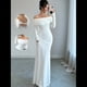 thumbnail image 4 of Vestido Ajustado de Larga con Hombros Descubiertos para Mujer, Elegante Vestido para Cóctel o Fiesta XXL, 4 of 9