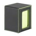 thumbnail image 2 of Caja para baraja de cartas coleccionables con capacidad para más de 100 cartas, con ventana de visualización, tarjetero con cierre para tarjetas depor Verde, 2 of 8