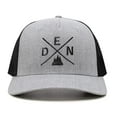thumbnail image 2 of International Tie Premium Denver DEN Hat for Men and Women – Snapback Trucker Baseball Cap (Grey/Black), 2 of 3