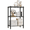 Black, variant on M MZG 3-Tier Wire Shelving Unit with Wheels, 11.8"D x 17.7"W x 29.8"H, Black