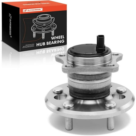 A-Premium Rear Left Wheel Bearings and Hub Assembly Compatible with Toyota Camry Solara 2004-2008 Highlander Avalon, Lexus ES300 ES330 ES350, w/ABS 5-Lug, Replace# 512206