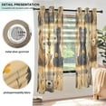 thumbnail image 5 of Sheer Curtains 2 Panels Set Grommet Drapes Window Treatments Light Filtering for Bedroom Living Room W42 x L63 Lovely Bears and Flower, 5 of 7