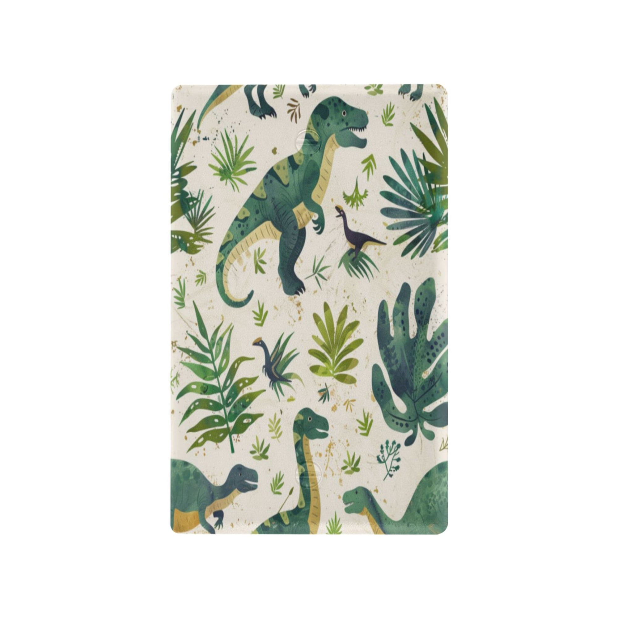 Switch Panel Switch Decoration 2.76x4.53x0.28 Inches Unused Outlet Cover Switch Plate Wall Plates Living Room Kitchen Bedroom Study Switches Green Cartoon Dinosaur