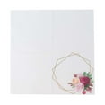 thumbnail image 6 of Efavormart 20 Pack | 2 Ply Soft White / Gold Hexagon Frame Floral Paper Napkins, Wedding Dinner Cocktail Beverage Napkins, 6 of 6
