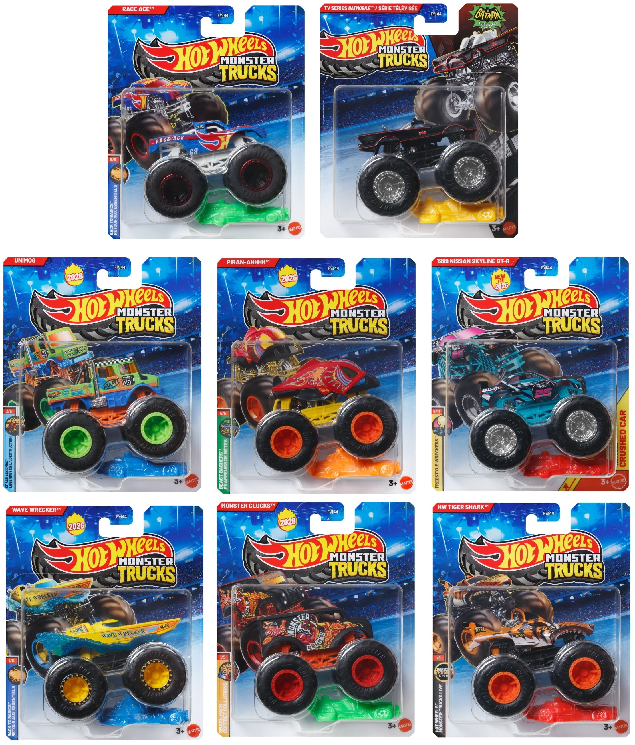 Hot Wheels 1:64 58th Anniversary 24-Piece J Assortment - Walmart.com
