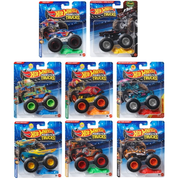 Hot Wheels Monster Trucks 1:64 8-Piece A Assortment