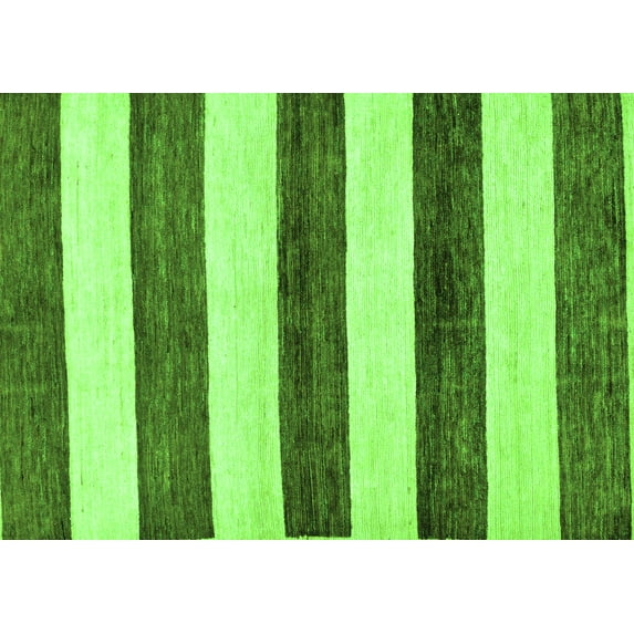 Ahgly Company Indoor Rectangle Abstract Green Modern Area Rugs, 8' x 12'