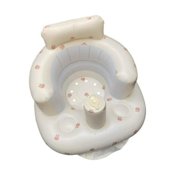 Silla de ducha para pequeños, juguete de agua para piscina, multifuncional para sentarse, también como accesorios para fotos, asiento de suelo conejo