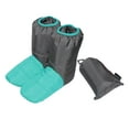 thumbnail image 2 of Down Booties, Winter Sleeping Slippers Warm Boots Anti Slip Comfort Down Slipper Boots Warm Socks for Camping Snowboarding Blue, 2 of 8