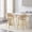 Beige + Gold, variant on Bar Stools Set of 2, Puffy Bubble Chair with Gold Legs, Modern Velvet Bar Chairs for Kitchen Island & Home Bar - Orange