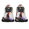 thumbnail image 5 of Rhode Island Stte Rhode Isl Red and Violet Flower Shoes Sneakers Black Size 9, 5 of 7