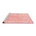thumbnail image 2 of Ahgly Company Machine Washable Indoor Rectangle Abstract Red Modern Area Rugs, 5' x 7', 2 of 4