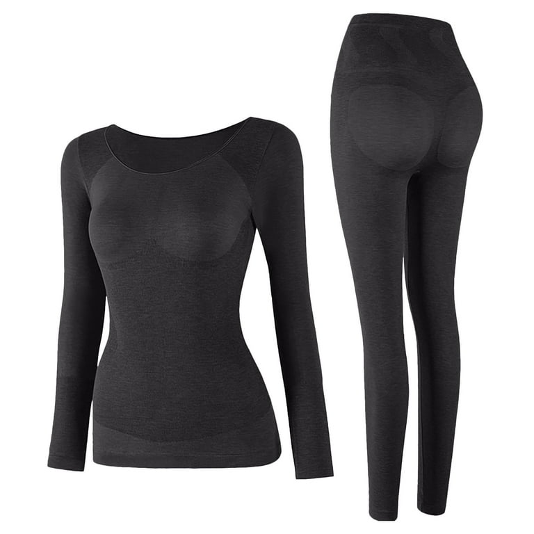 Thermal Underwear Women Ultra-Soft Long Johns Set Base Layer Skiing Winter  Warm Top & Bottom for Women Womens Clothes