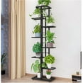 thumbnail image 4 of Garvee Metal Plant Stand Tall Plant Shelf for Multiple Plants Plant Holder Display Rack for Corner Balcony Garden Dark Gray with Silver 8 Tiers 9 Pot, 4 of 8