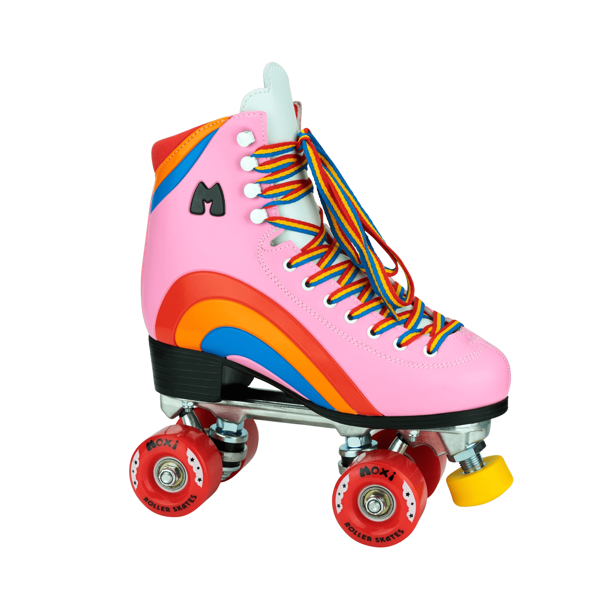 Moxi Rainbow Quad Roller Skates Black 