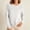 White, variant on IUYRTFE Women's Round Neck Rhinestone Embellished Knit Sweater – Long Sleeve Crew Neck Pullover Top for Fall Winter Casual Daily Wear