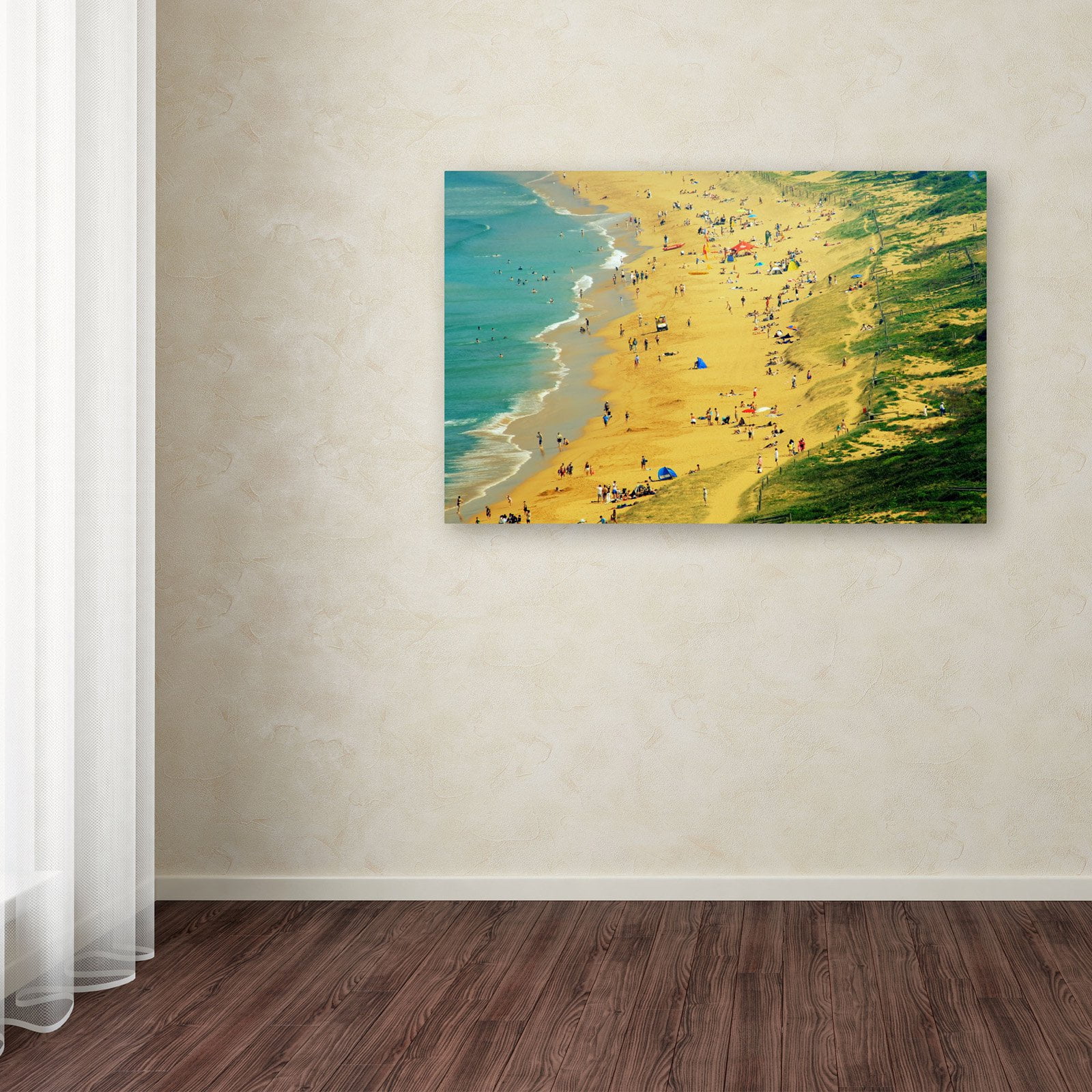 Trademark Fine Art "Life is a Beach" Canvas Art by Beata Czyzowska Young