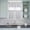 LightGrey, variant on 3 Piece Kitchen Curtains and Valances Set Sage Green Stripe Cafe Curtains 24 Inch Length Modern Simple Geometric White Striped Valance & Tier Curtain for Living Room Bedroom Window 54"x18" 27"x24"*2