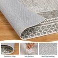 thumbnail image 6 of HIWEAVER Camel 8' x 10' Washable Area Rugs for Living Room Soft Geometric Bordered Indoor Modern Large Throw Carpet for Dining Room Non Slip Farmhouse Floor Cover for Home Decor, 6 of 6