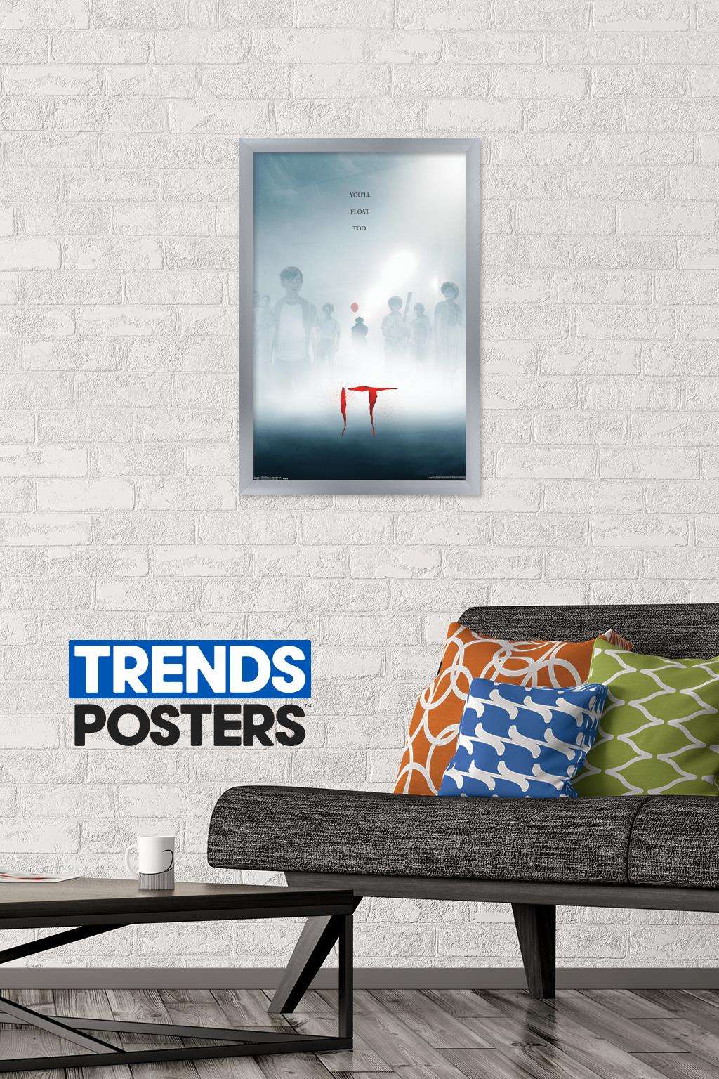 IT - Mist Wall Poster, 14.725" x 22.375", Framed