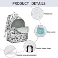 thumbnail image 4 of Grey Dog Paw Footprint Backpack for School,Cute School Bag,Schoolbag with Adjustable Shoulder Straps & Padded Back,13.4"x11"x4.7", 4 of 6